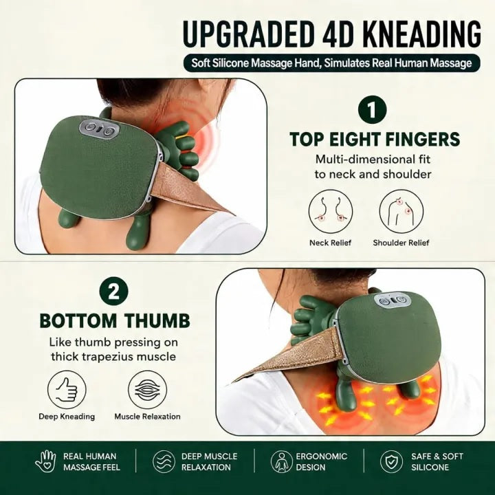 Hand Five Finger Shoulder & Neck Massager