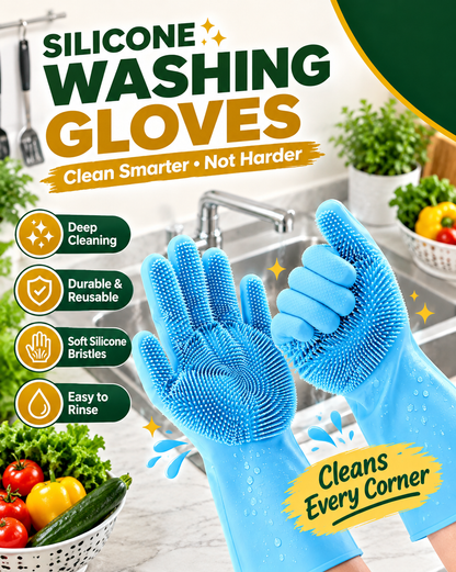 Silicone Washing Gloves