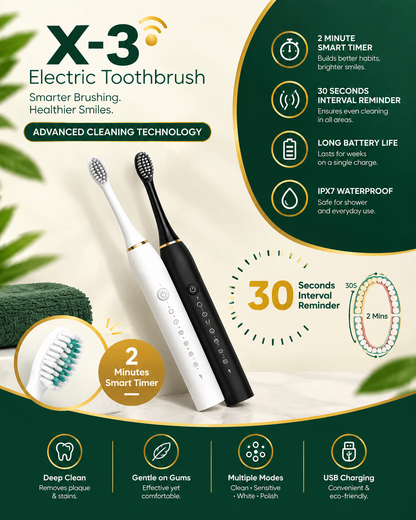 Ultrasonic Sonic Electric Toothbrush
