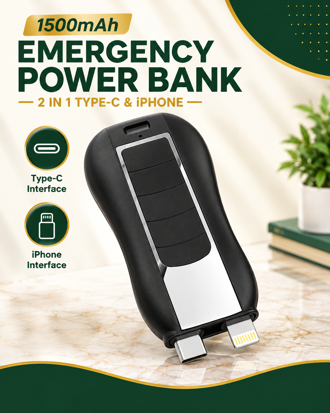 Keychain Portable Power Bank