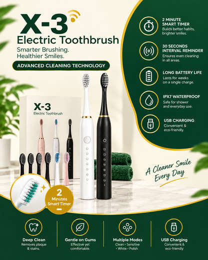 Ultrasonic Sonic Electric Toothbrush