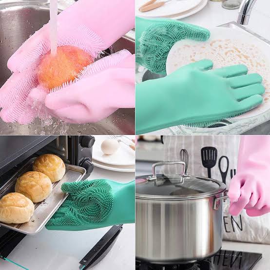 Silicone Washing Gloves
